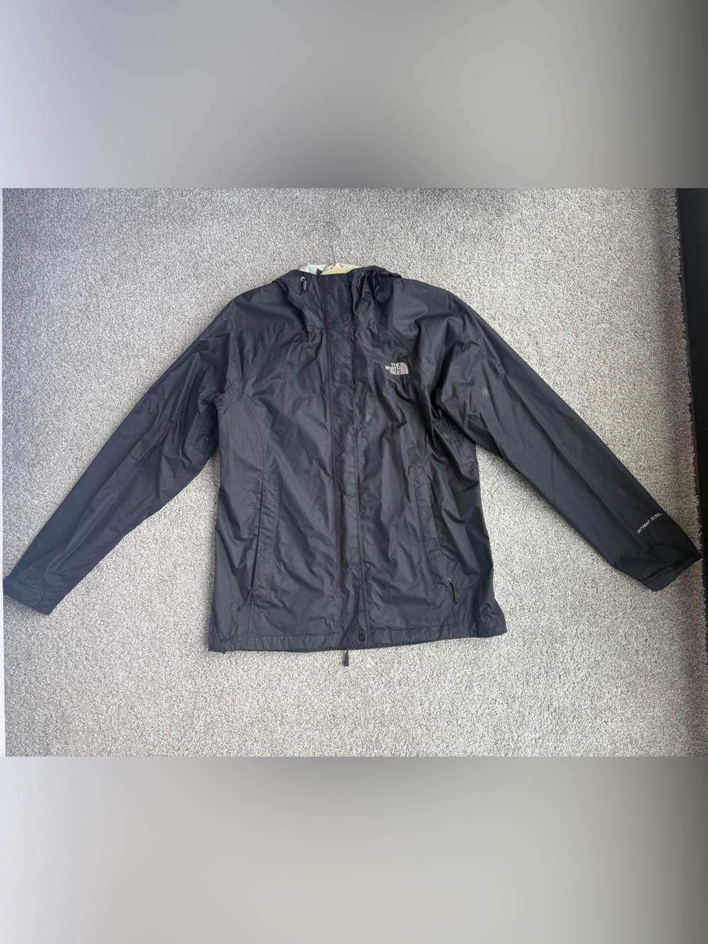 The North Face Black Hooded Rain Jacket